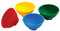 HEALLILY 4 cuencos de silicona resistentes para arroz, amarillo, verde, azul, rojo, seguro, fácil de limpiar, para destete y servir postres