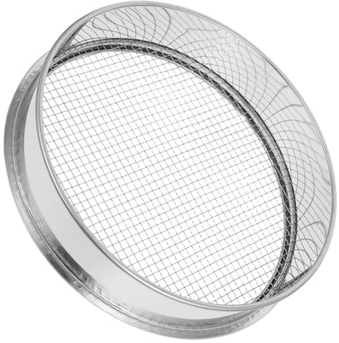 Gogogmee Colador de Acero Inoxidable para Jardín y Versátil para Compost Arena y Rocas con para Filtrar Suciedad y Partículas