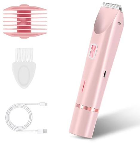 Rasoio da donna, rasoio intimo, per donne, rasoio da donna, 2 in 1 elettrico USB-C, impermeabile