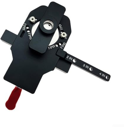 Gabarit de charnière dissimulé avec design 2 en 1 et guide de trou de 35 mm pour un montage stable et rapide de porte d'armoire sur des meubles en bois (B)