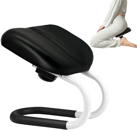 Suttqke Meditation Bench | Meditation Chair | Kneeling Prayer Bench | Seiza Chair - Adjustable Height, Portable Metal Stool with Non-Slip Cushion for Home, Yoga & Prayer