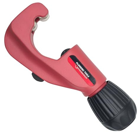 No. 35 Pipe Cutter 6-35mm Manual Tube Cutter for Copper, Brass, Aluminium & Thin-Walled Steel Pipes with Deburrer, Heavy Duty Telescopic Plumbing Pipe Cutter - EVO