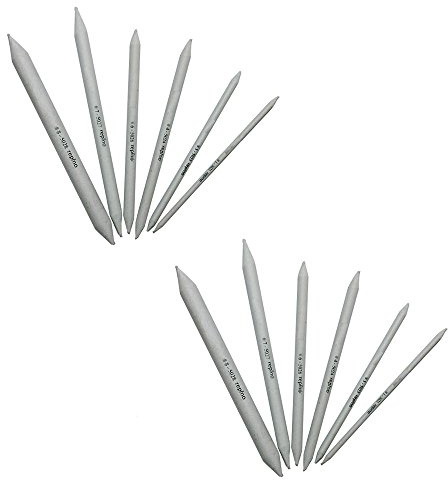 repino Papierwischer Set Estompen Verschiedene Durchmesser, 12 Stück