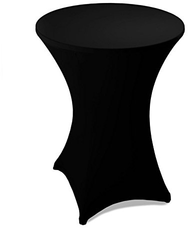 Estexo Home&Garden Stehtischhusse Ø 60,70,80 cm - versch. Farben - Stehtischhusse Stehtisch Bistrotisch Husse Tischhusse Stehtischhussen (Ø 70 cm, Schwarz)