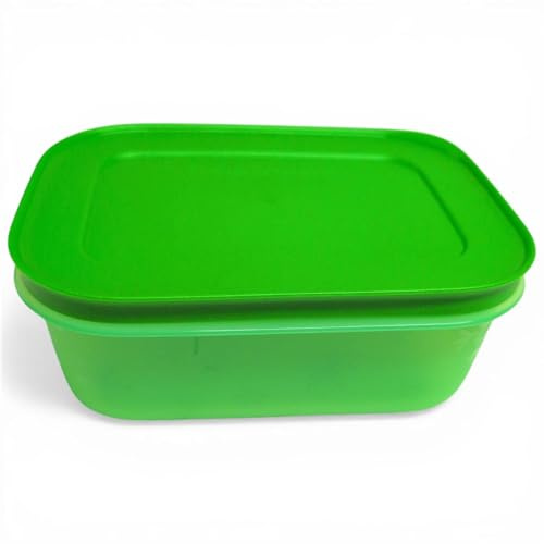 Tupperware Serbatoio congelatore con cristalli di ghiaccio per frigorifero, contenitore compatto e modulare per frigorifero, (Tupperware, cristallo di ghiaccio verde, 450 ml)
