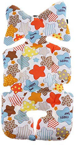 Backbayia Coussin de Siège de Poussette Confortable Sécurisé en Conton pour Bébé