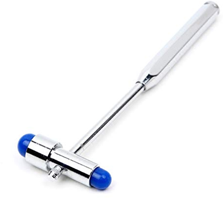 SUPVOX Martello da Riflessi Neurologico 3 in 1, con Ago e Spazzola, in Acciaio Inox Martelletto Neurologico - per Test dei Riflessi Tendinei e Cutanei (Blu)