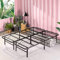 Zinus SmartBase Bett 140x200 cm - Höhe 35 cm - Ideal für ein Gästebett - Stauraum unter dem Bett - Schwarz