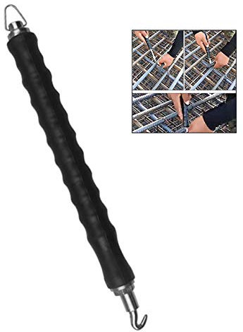 Xrten Torsadeuse Fil pour Barres de Armature Twister Crochet Semi Automatique, Béton en Métal Torsions Clôture Outils