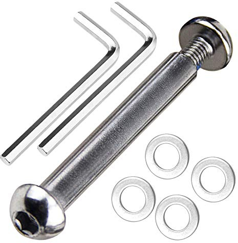 OTFAITP Juego de tornillos Allen M8 8x28-86 mm acero al carbono grado 8.8 para ejes de 2, 3 y 4 ruedas, patinete de acrobacias