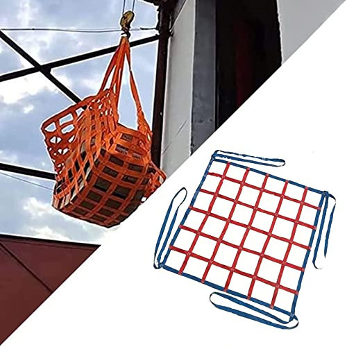 GUODDM Polyester-Hebenetze - Anhebendes Netz Der Ladung, Palettenladungsnetz, Hebenetz des Seils, Frachtnetz Anhänger, Hebenetz Für Schiffsbe- Und Entladeterminals, Laden Sie 0,3-3,5 Ton