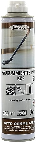 Lorito KKF260 Kaugummientferner Spray 3L | Kaugummi Spray zum Entfernen von Kaugummis von Fußboden, Hartbelägen und farbechten Textilien, 0,3 Liter Sprühdose