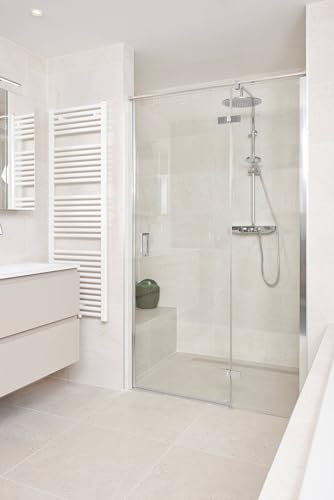 Ben miteora Duschtür Drehtür rechts 90x200 Chrom/Sicherheitsglas in Klarglas Dusche Duschabtrennung Duschtrennwand