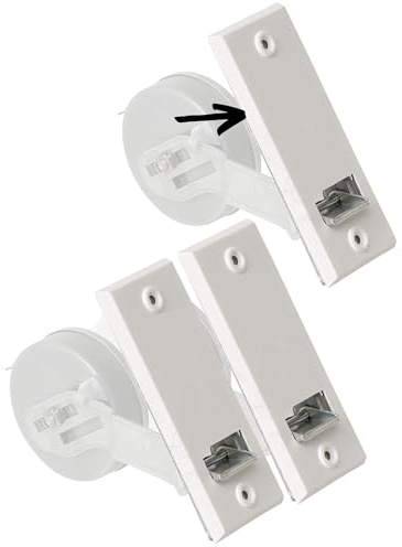 Rollwin 3X Blende für Rolladen Gurtwickler Unterputz 135mm Lochabstand - aus Deutschland - mit Gurtwickler Blende Weiß - ohne Gurt - für 23mm Rolladengurt geeignet - Rollo Wickler mit Abdeckblende