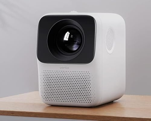 WSFSDAN T2 max new Projector 4K Wifi Android Full HD 1080p Beam Projector 450ANSI Auto Focus HIFI Sound For home theater projector(white)