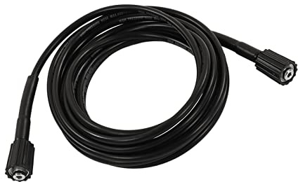 Tubo Flessibile per Acqua Ad Alta Pressione 9m, Tubo Flessibile Giardino Estensibile Gomma PVC Tubo per Acqua Inserto M22 per Lavaggio Auto Giardino (2 estremità M22 inserto 15 mm)