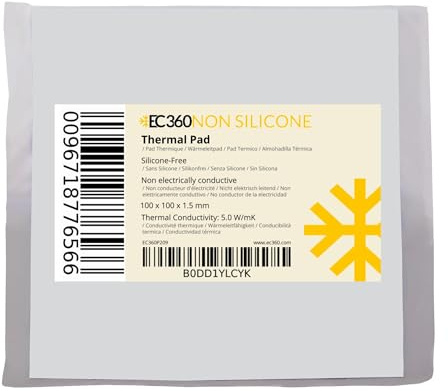 EC360® Non Silicone 5 W/MK Almohadilla Térmica (100 x 100 x 1.5 mm)