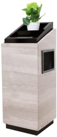 Papelera Exterior Cubo de Basura Lobby Papelera De Exterior De Acero Inoxidable Vertical Con Cenicero Papelera Comercial De Mármol Para Exteriores Vestíbulo De Hotel Hotel Bote de Basura Comercial Hot