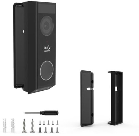 TIUIHU Adjustable Doorbell Angle Mount (0 to 35 degrees) for eufy Security Video Doorbell E340 - Doorbell Angle Bracket Adjustable Doorbell Mounting Bracket Accessories