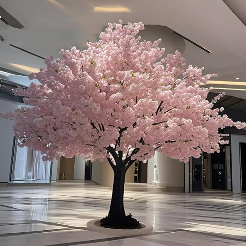 1x0.6m,Árbol de Flor de Cerezo Rosa Japonés Artificial, Hecho a Mano, para Interiores y Exteriores, Árbol Falso para Decoración del Hogar, Oficina, Fiesta