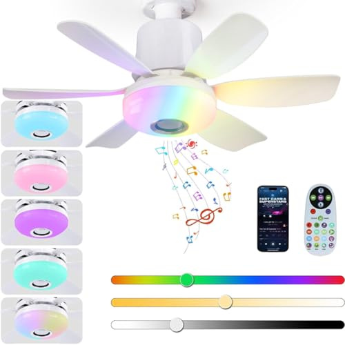 ceiling fans with lights and remote smart ceiling fan screw in ceiling fan light