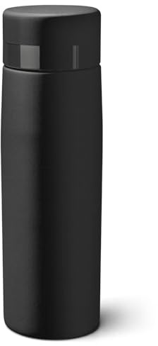 Falkenhorn Bio-Trinkflasche 750ml – Schwarz – BPA-frei, aus Zuckerrohr, nachhaltig, spülmaschinengeeignet, plastikfrei – Made in Germany – Mehrweg, Office, Outdoor, lebensmittelecht, 100 % recycelbar