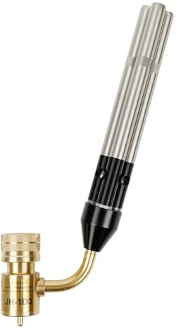 ICOOL Torche manuelle à triple flamme, température maximale de 1 982,2 °C, chalumeau au gaz propane MAPP pour soudage, brasage, plomberie, CVC