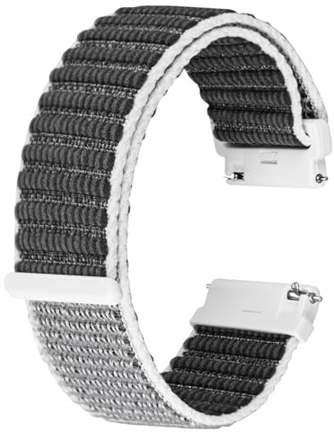 BISONSTRAP Nylon Uhrenarmband für Herren und Damen, Schnellverschluss, Verstellbares Haken- und Schlaufen-Armband, Ersatzarmband in 16mm 18mm 20mm 22mm 24mm