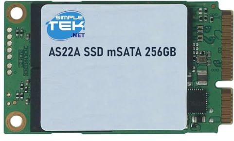 SIMPLETEK - Unità SSD mSATA da 256GB - Interfaccia SATA III 6Gb/s - Disco a Stato Solido Interno per Sistemi Compatti e Embedded - Modello AS22A