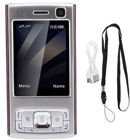 Yanmis Teléfono Celular gsm Desbloqueado, Teléfono Móvil con Pantalla Deslizante de 2,0 Pulgadas y Teclado, Batería de 1000 MAh, Teléfonos Móviles Desbloqueados, Reproductor MP3 M (Purple)
