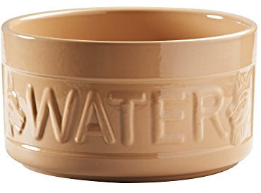 Mason Cash Cane Water Bowl 20cm Large Stoneware Pet Bowl, 2.4 Litre Capacity, Classic Design, Dishwasher & Microwave Safe, Ideal for Food and Water