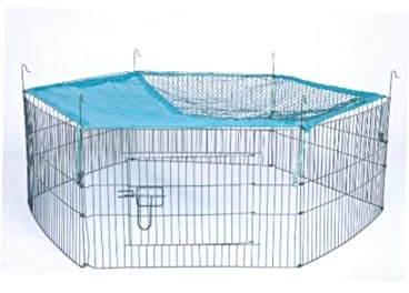 Trixie Natura Outdoor-Gehege 6 Elemente für Jungtiere mit Netz, 58 x 38 cm