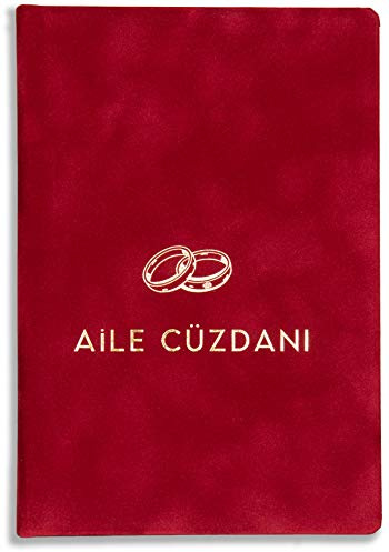 Aile Cüzdani Stammbuch Rot Rosli Stammbuch der Familie Familienstammbuch Hochzeit incl. Einleger