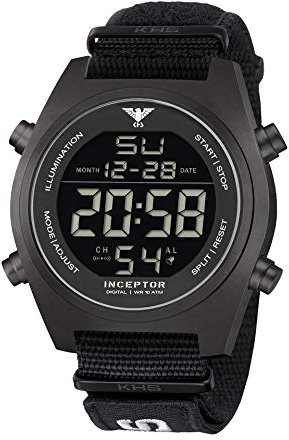KHS Inceptor Black Steel Digital KHS.INCBSD.NXT7 mit Natoband XTAC schwarz
