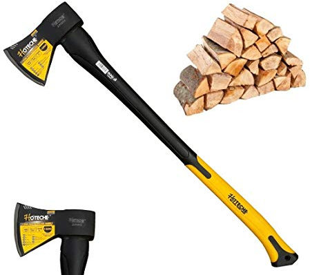 topolenashop Mazza Accetta Ascia Spaccalegna 1250gr Manico in ABS Professionale Legna