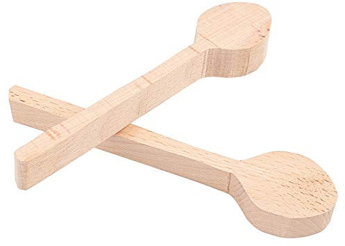 GORGECRAFT 2pcs Holzschnitzlöffel Linde Holzlöffel unvollendetes Holz Bastelset für Whittler Starter