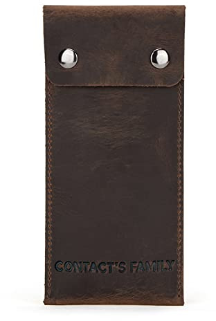 Elegance Uhrenbox aus Vegan ​Leather Luxuriöse Uhrenrolle Uhrenbox aus Leder für 1 Uhren Handverar Beitetes Etui zur Uhren Aufbewahrung Vintage Design Es ist leicht mitzunehmen.,Brown