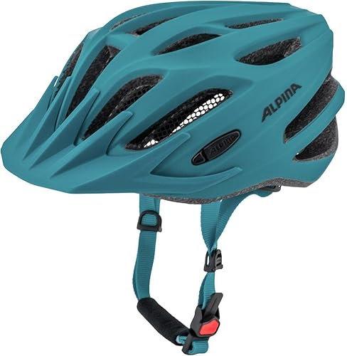 ALPINA Unisex Erwachsene Tour 2.0 Helmet, Petrol-schwarz matt (Mehrfarbig), 53-58