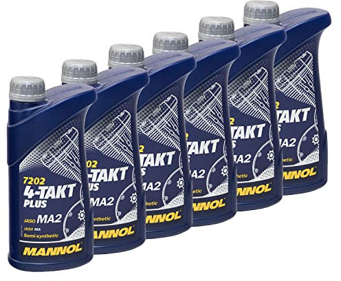 Motoröl Motor Öl MANNOL 4-Takt Plus API SL 10W-40 6 X 1 Liter