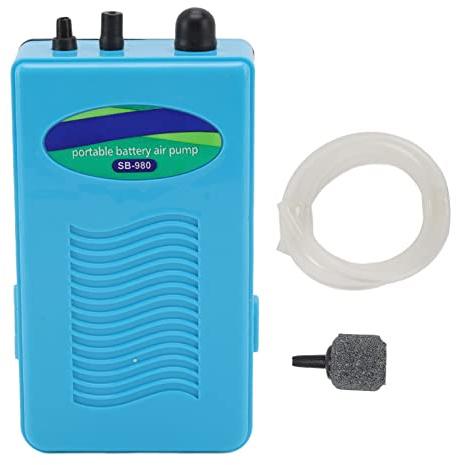 BAOFUYA Batterie Aquarium Luftpumpe, Leises Angeln Im Freien, Tragbares Aquarium, Luftpumpe, Luftherstellungsmaschine für Den Fischtransport und Stromausfälle Im Notfall