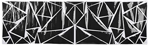 Fydun Auto-Karosserie-Seitenaufkleber, Universal-Dreieck-Auto-Dekorations-Aufkleber 200 X 60 cm DIY-Karosserie-Aufkleber für SUV-LKW (Schwarz)