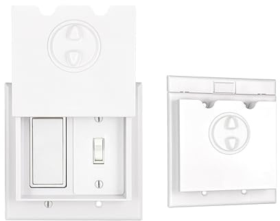 HomeStar Safety Light Switch Lock Cover for Rocker/Toggle Combo Switch