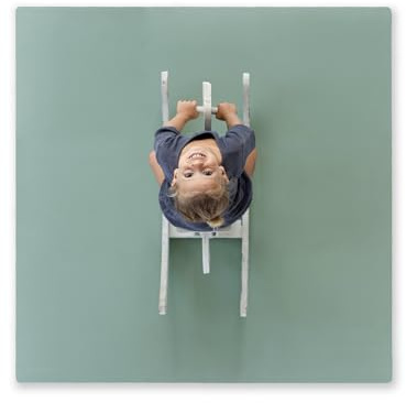 Toddlekind Baby Puzzlematten, 9-teiliges Set mit Rand, schadstofffreie Schaumstoffmatten für Bauchlage & Krabbeln, neutrale Farben, 45 × 45 cm pro Matte, Gesamtfläche: 131 x 131 cm