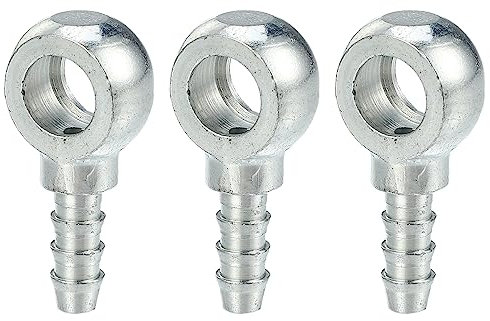 A ABSOPRO Hohlschraube 3 Stücke Motorrad Hohlschrauben ID 8mm Bremsleitung Banjo Fitting Kraftstoffleitung Adapter
