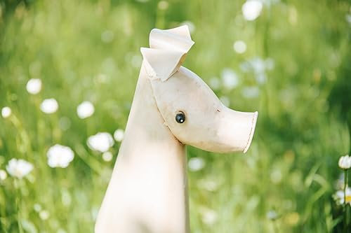 windschief-living Sehr süßer Landhaus Zaunhocker, Zaunfigur Piggi, Schwein
