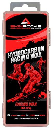 SkinRocks Hydrocarbon Racing Wachs Ski Langlauf Snowboard Profi Wax Red (125)
