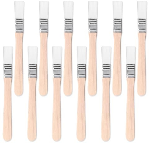 5 Inch Paint Brush Trim Painting Tool Soft Bristle with Wood Handle Small Paint Brushes for Wall, Touch Up, Cabinets, Fences, Edge Painting Tool(0.5 Wide, White）