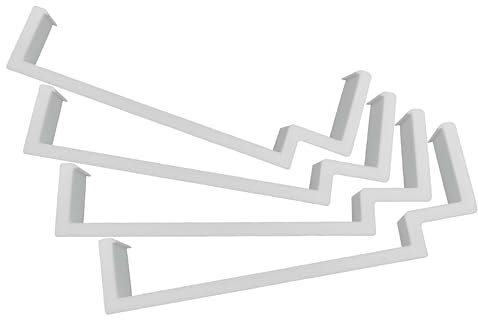 ZYRELYNX Box Fan Filter Clips, Luftfilterhalter kompatibel mit 50,8 cm Box Fan Ofenfilter, Weiß, 4 Stück