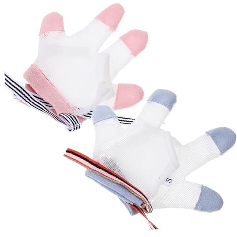 ifundom 8 Pares De Guantes Para Morder El Anillo Guante Para Chupar El Pulgar Protector Para El Pulgar Para Chupar El Dedo Tapón Para Niños Cubierta Para Chupar El Pulgar Guante De