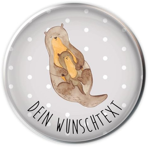 Mr. & Mrs. Panda Personalisierter Waschbecken Stöpsel Otter Kind - Personalisierte Geschenke, Selbst gestalten, Waschbeckenstöpsel mit Wunschnamen,